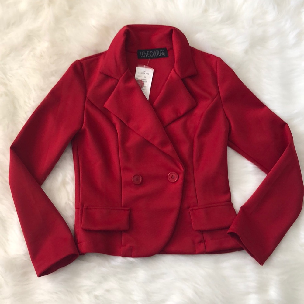 Red blazer